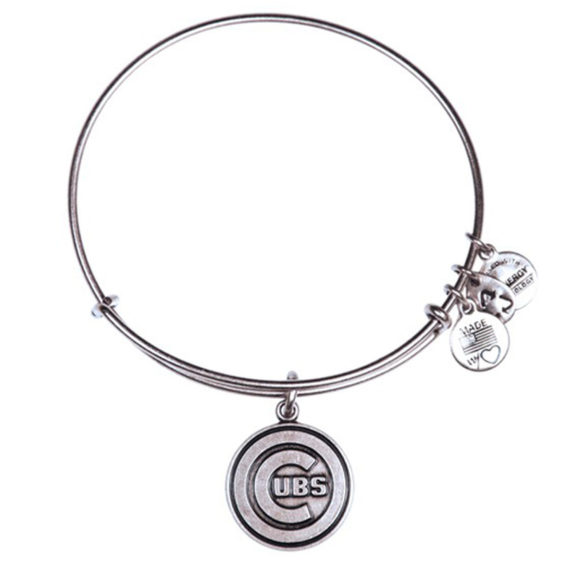 Alex and Ani Chicago Cubs Women's Silver Bracelet