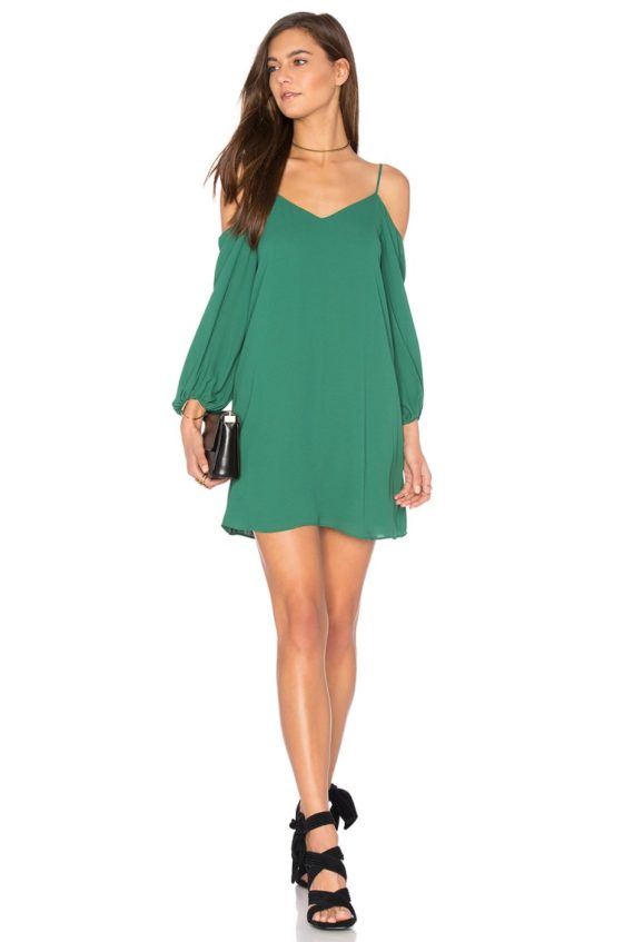 Alice + Olivia CARLI COLD SHOULDER DRESS Ivy