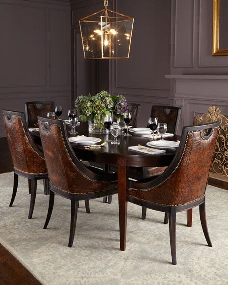 Allerton Dining Table Mahogany Hardwood Horchow furniture sale
