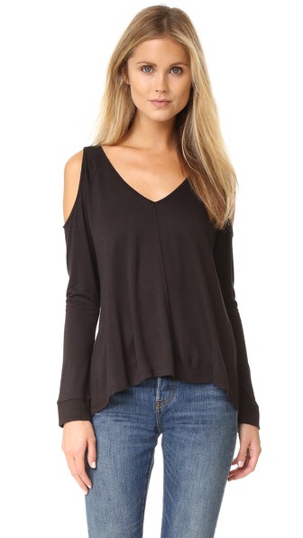 BB Dakota Jack by BB Dakota Bartemus Cold Shoulder Top Black Shopbop after christmas sale