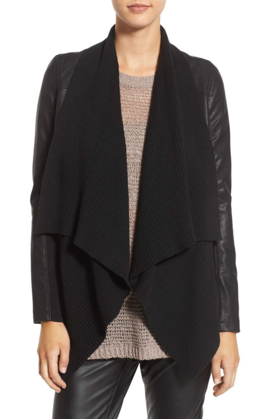 BLANKNYC All or Nothing Faux Leather Jacket Black