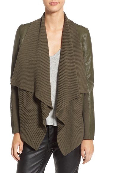 BLANKNYC All or Nothing Faux Leather Jacket Green
