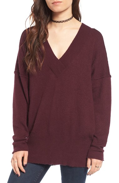 BP. Dolman Knit Tunic Burgundy Stem Nordstrom half yearly sale