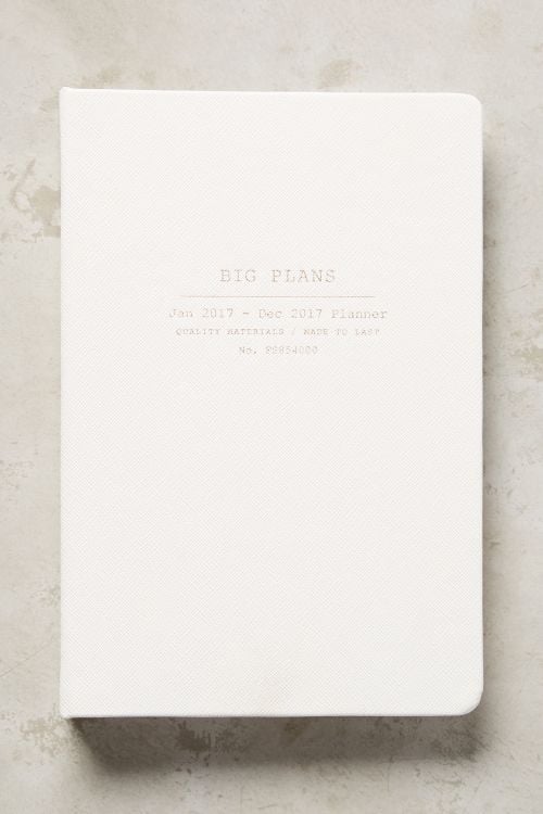 Big Plans 2017 12 Month Planner White 2017 12 month planners agenda