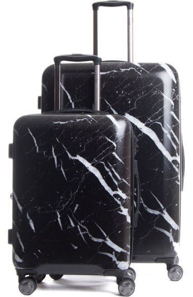 CALPAK Astyll 30 Inch Spinner & 22 Inch Spinner Luggage Set Midnight Marble inspired suitcases