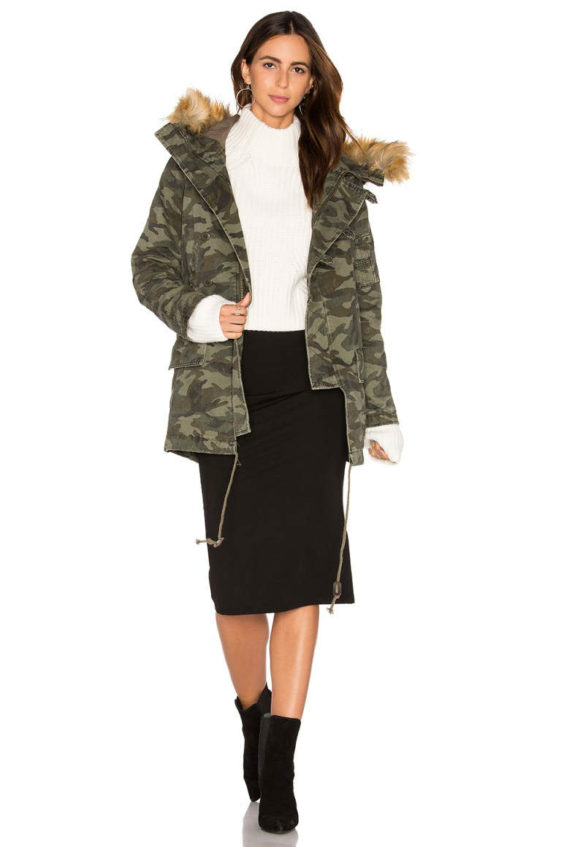 Capulet CATSKILL PARKA WITH FAUX FUR TRIM Camoflauge