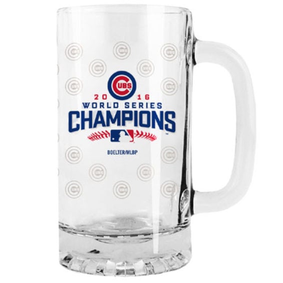 Chicago Cubs 2016 World Series Champions 16oz. Satin Etch Tankard