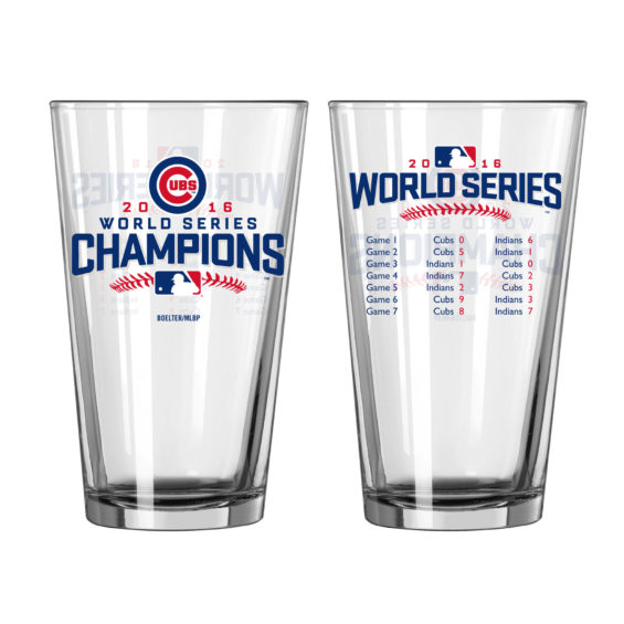 Chicago Cubs 2016 World Series Champions 16oz. Summary Pint