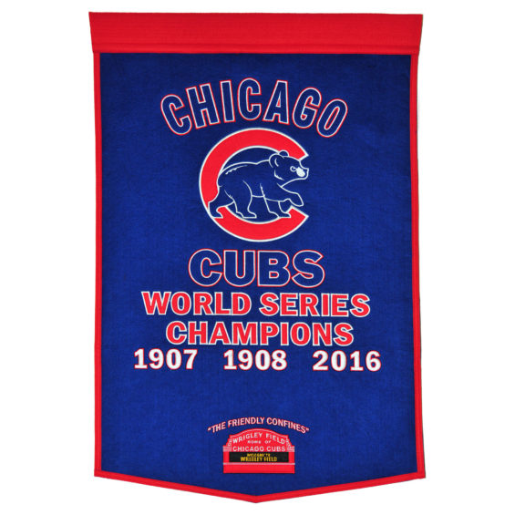 Chicago Cubs 2016 World Series Champions 24" x 38" Dynasty Banner