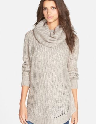 DREAMERS BY DEBUT Cowl Neck Sweater Mocha Nordstrom half yearly sale