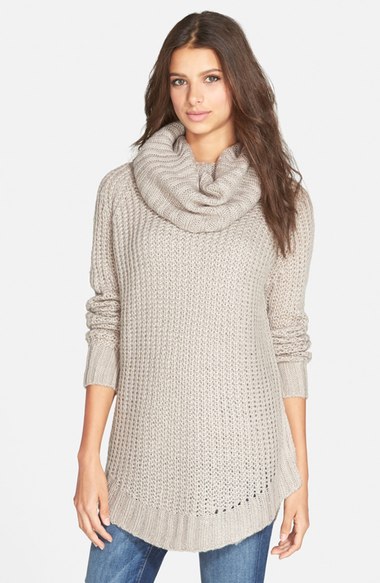 DREAMERS BY DEBUT Cowl Neck Sweater Mocha Nordstrom half yearly sale