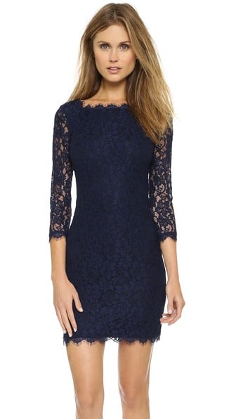 Diane von Furstenberg Zarita Lace Dress Navy Blue Shopbop sale