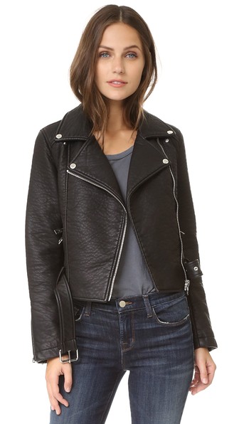 ElevenParis Leatherette Jacket Black Shopbop after christmas sale