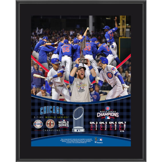 Fanatics Authentic Chicago Cubs 2016 MLB World Series Champions 10.5" x 13" Sublimated Plaque