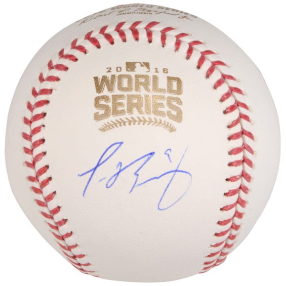 Fanatics Authentic Javier Baez Chicago Cubs Autographed 2016 MLB World Series Baseball