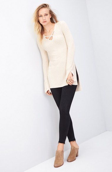 Free People Crisscross Sweater Ivory Nordstrom half yearly sale