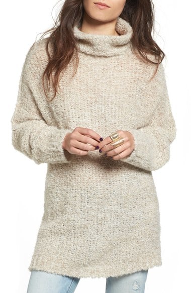 Free People 'She's All That' Knit Turtleneck Sweater Ivory nordstrom half yearly sale 