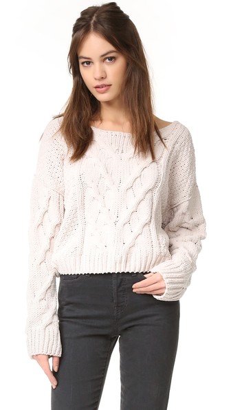 Free People Sticks And Stones Pullover Ivory Shopbop after christmas sale