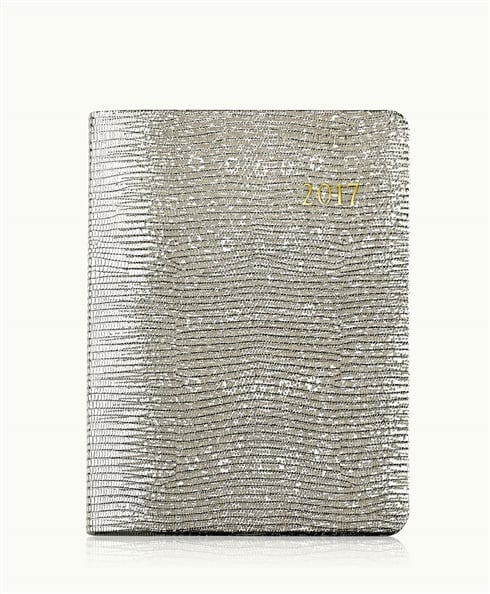 Gigi New York 2017 DESK DIARY Metallic Ring Lizard 2017 12 month planners and agendas