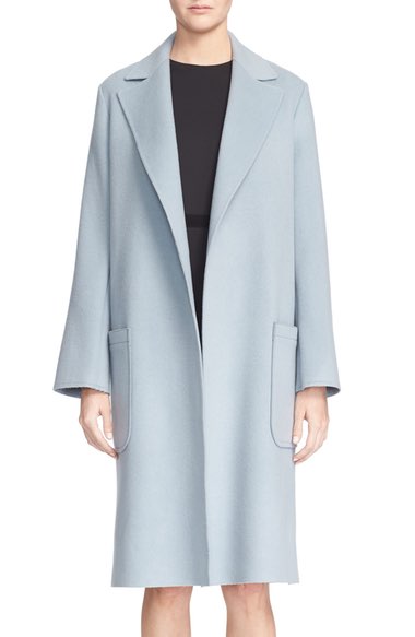 Helmut Lang Three-Quarter Wool & Cashmere Jacket Cirrus