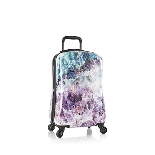 Heys Luggage 21 Inch Spinner Carry-On Suitcase, Quartz Stone Print