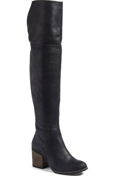 Hinge Canton Over the Knee Boot (Women) Black Faux Leather Nordstrom half yearly sale