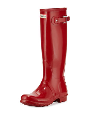 Hunter Boot Original Tall Gloss Rain Boot, Red Neiman Marcus friends and family sale