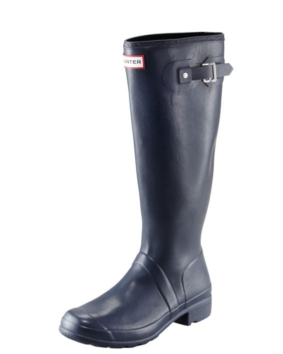 Hunter Boot Original Tour Buckled Welly Boot, Navy Blue Neiman Marcus friends and family sale