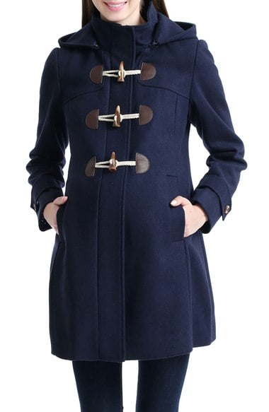 Kimi and Kai 'Paisley' Maternity Duffle Coat Navy Blue duffle coats winter