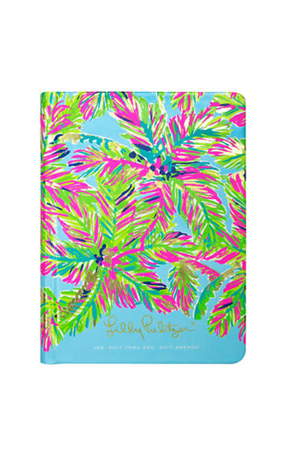 Lilly Pulitzer 2017 12 MONTH AGENDA - ISLAND TIME Serene Blue Island Time 12 month planners and agendas