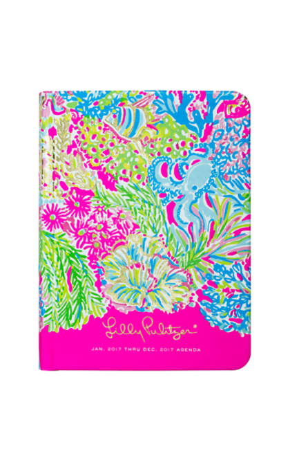 Lilly Pulitzer 2017 12 MONTH AGENDA - LOVERS CORAL Multi Lovers Coral 2017 12 month planners and agendas