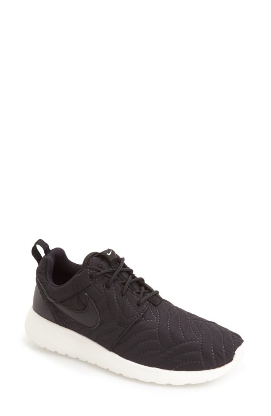 Nike 'Roshe Run' Print Sneaker (Women) Black Ivory Nordstrom half yearly sale