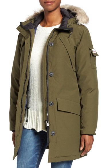 Penfield Hoosac Faux Fur Trim Down Parka Lichen faux fur parkas winter 2016 2017