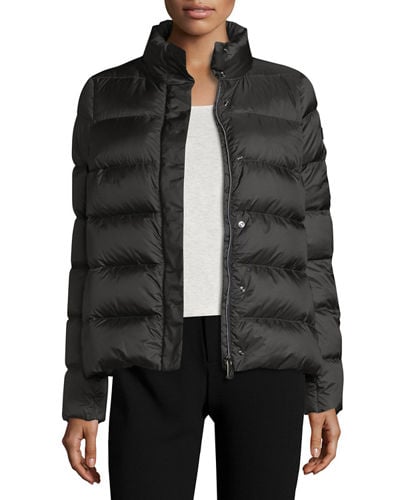 Peuterey Quilted Down Puffer Jacket Black