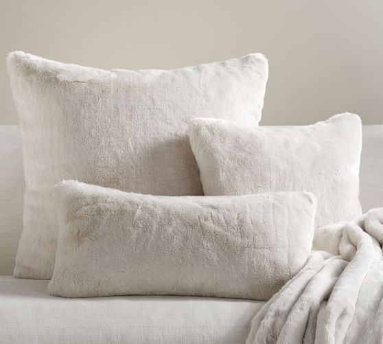 Pottery Barn ALPACA FAUX FUR PILLOW COVER pottery barn faux fur sale