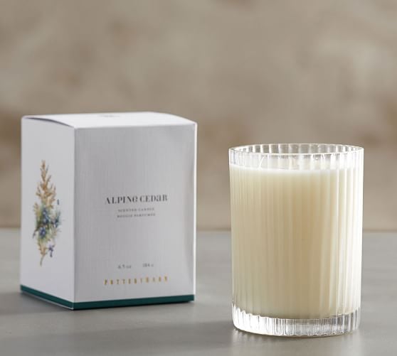 Pottery Barn ALPINE CEDAR HOMESCENT CANDLE POT Cedar Juniper Cypress pottery barn 25% off sale