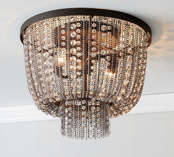 Pottery Barn ANISE CRYSTAL FLUSHMOUNT pottery barn buy more save more sale