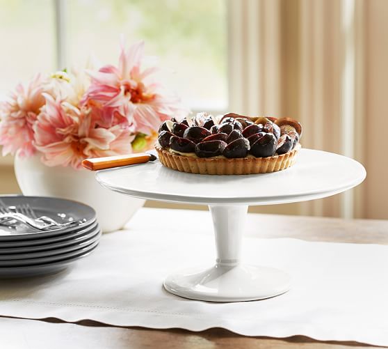Pottery Barn CAMBRIA CAKE STAND STONE pottery barn winter warehouse sale