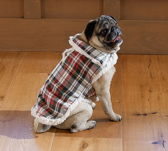 Pottery Barn DENVER PLAID PET VEST pottery barn premier event