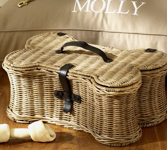 Pottery Barn DOGGIE TOY BASKET pottery barn 25% off sale
