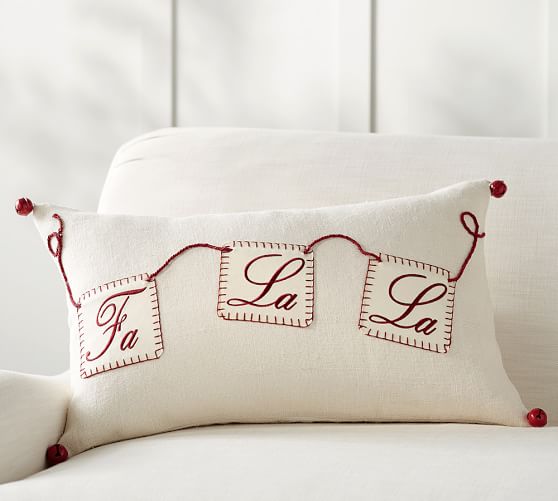 Pottery Barn FA LA LA POCKET LUMBAR PILLOW COVER pottery barn winter warehouse sale