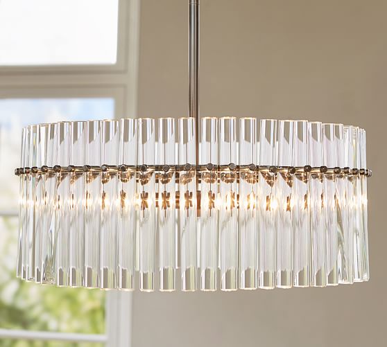 Pottery Barn GRETTA CRYSTAL CHANDELIER pottery barn winter warehouse sale
