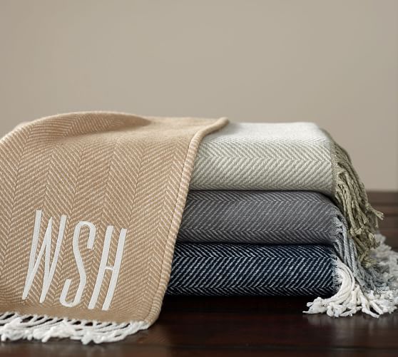 Pottery Barn HERRINGBONE THROW