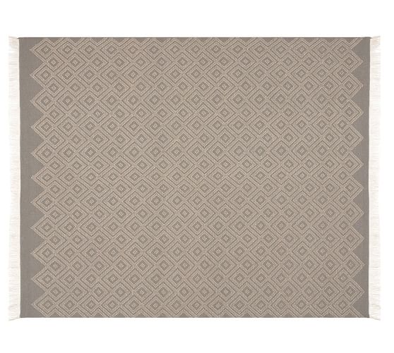 Pottery Barn JENSEN DIAMOND RUG GRAY Eco-Friendly pottery barn buy more save more sale