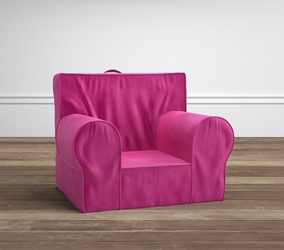 Pottery Barn Kids Berry Velvet Anywhere Chair® pottery barn kids playroom sale