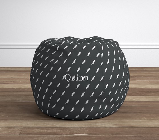 Pottery Barn Kids Gray Lightning Anywhere Beanbag® pottery barn kids playroom sale