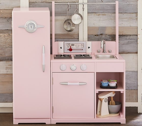 Pottery Barn Kids Pink All-In-1 Retro Kitchen Petal Pink pottery barn kids playroom sale