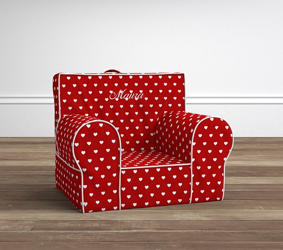 Pottery Barn Kids Red Heart Anywhere Chair® pottery barn kids playroom sale