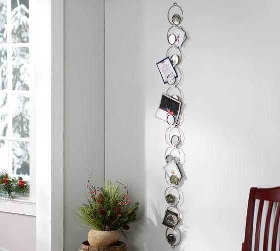 Pottery Barn MIRRORED CARD HOLDER pottery barn winter warehouse sale