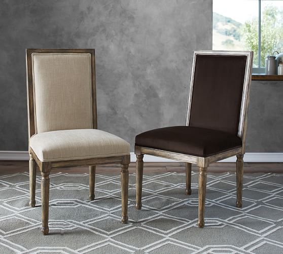 Pottery Barn Miller Side Chair Performance Tweed Desert Performance Everydayvelvet Chocolate pottery barn winter warehouse sale